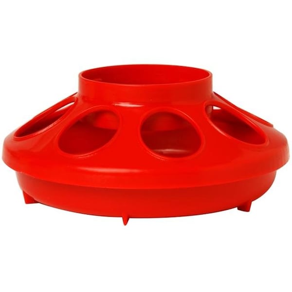 Reincarnation 1 Quart Red Baby Chick Feeder RE336079 - main